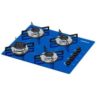 Fogão Cooktop 4 Bocas Ultra Chama Automático Girou Acendeu Chamalux