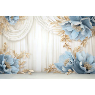 Fundo Fotográfico Sublimado 3D Dia Das Mães Floral Gestante 1,50x2,20m