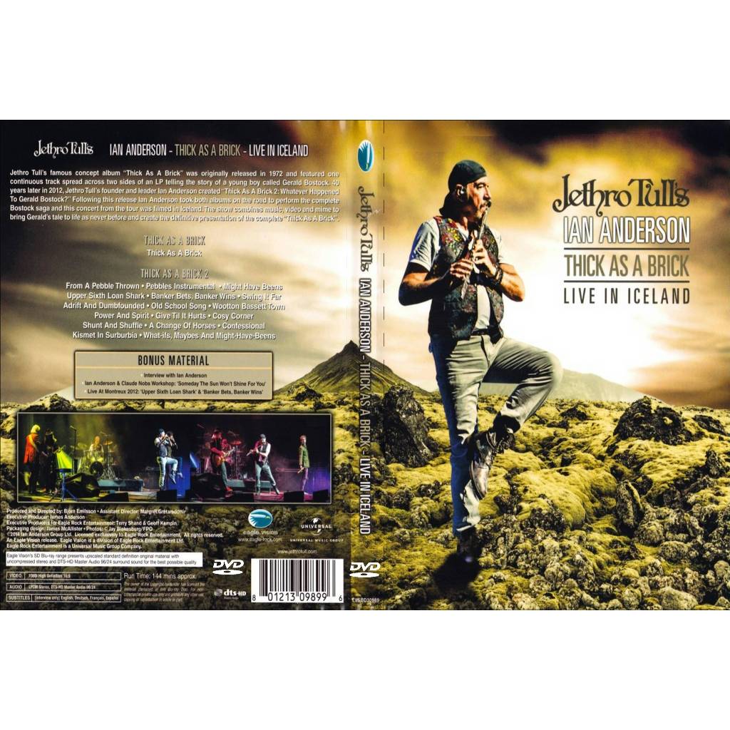 Jethro Tull Ian Anderson - Thick As A Brick Live In Iceland