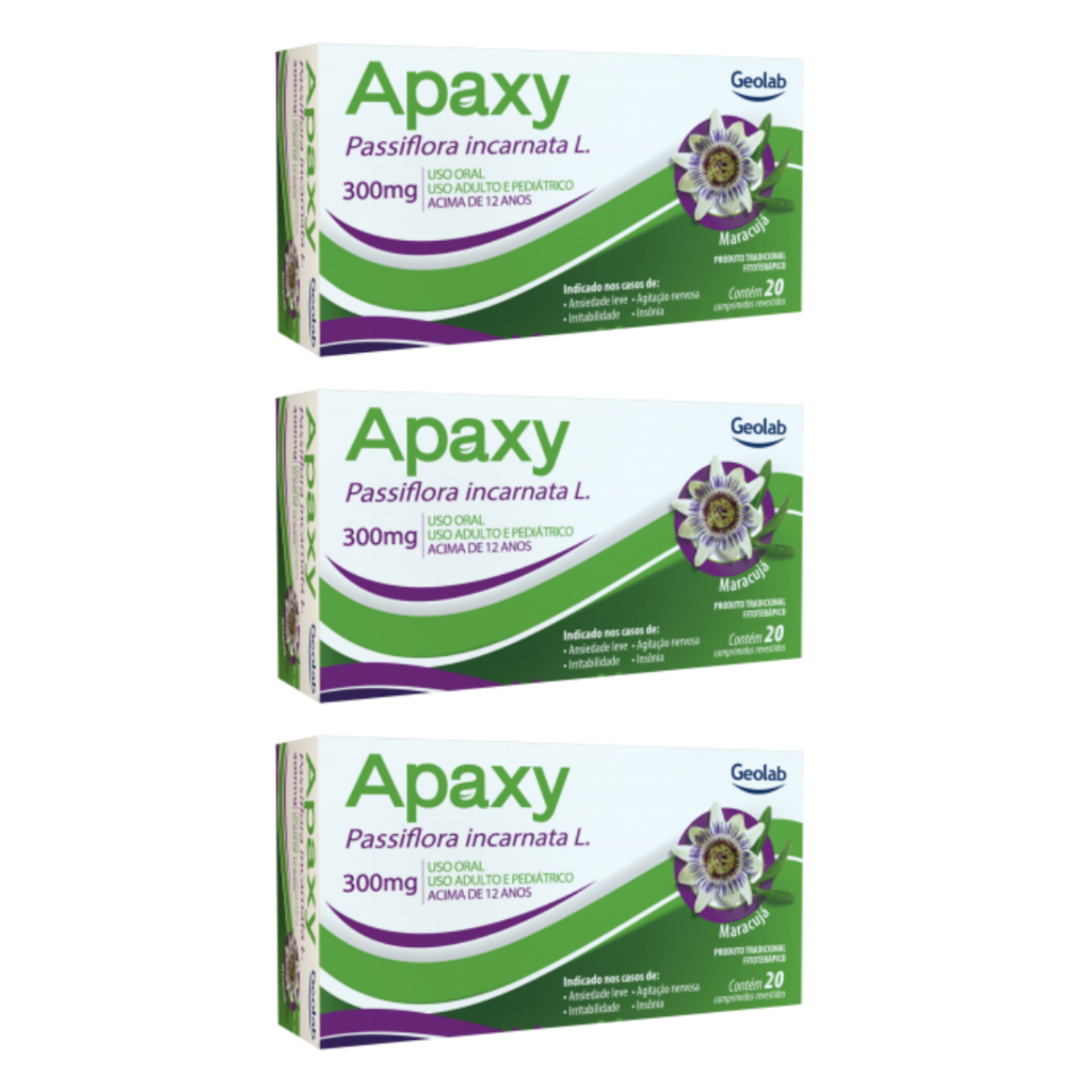 Calmante Natural Apaxy Passiflora Incarnata Kit C 3 – Geolab | Shopee ...
