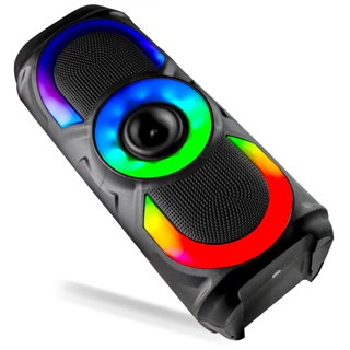 Caixa De Som Torre Amplificada Bluetooth LED RGB Sem Fio TWS FM USB Recarregável 50W