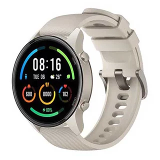 Xiaomi Mi Watch 1.39 Caixa De Polímero Reforçado Com Fibra De Vidro Bege, Pulseira Bege De Tpu Xmwtcl02 USADO