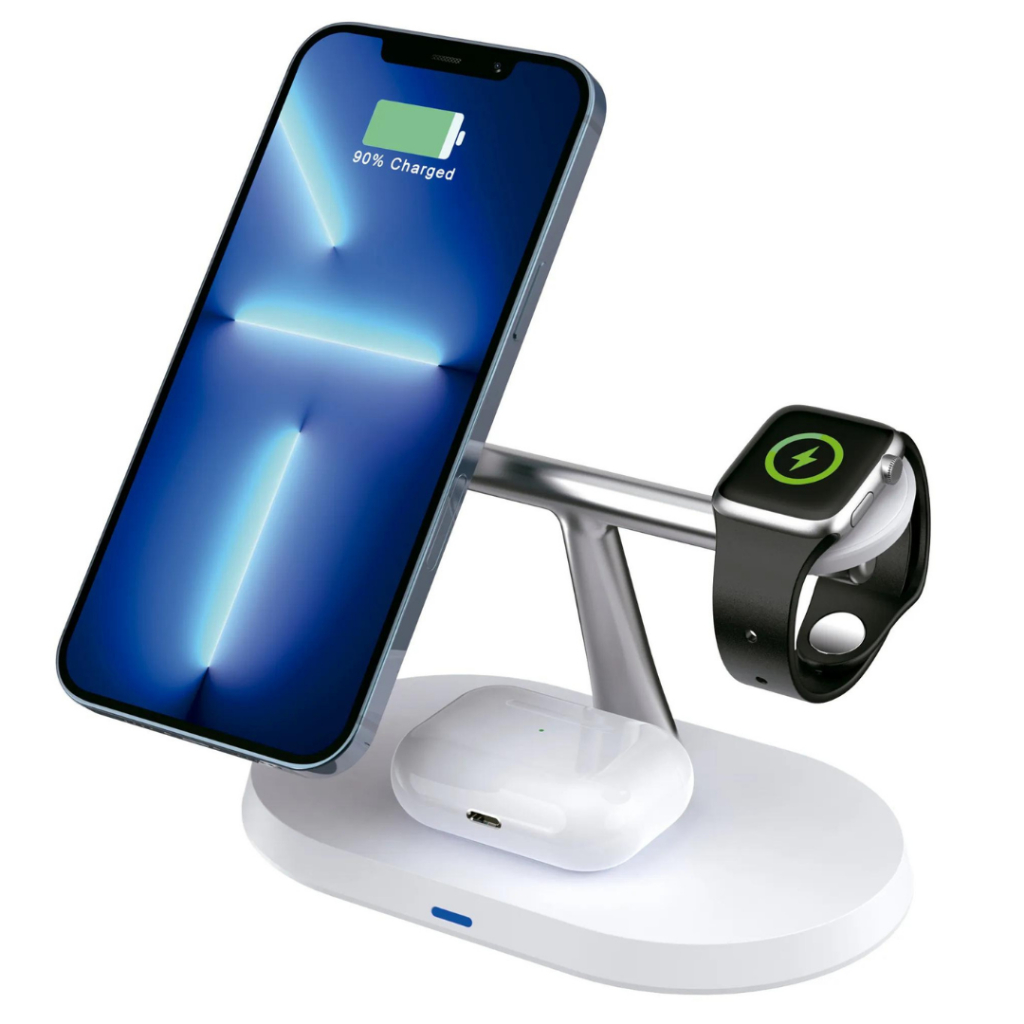 Base De Carregamento Indução 5 Em 1 Para iPhone Watch Airpod Oex