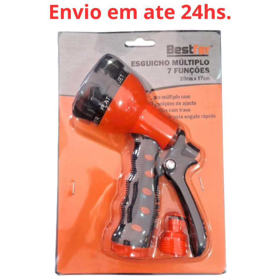 Esguicho Mangueira Jardim 7 Jatos - Bestfer | Shopee Brasil