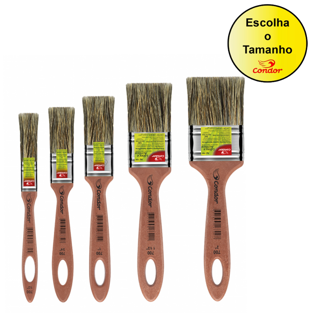 Pincel Trincha Profissional 700 Condor | Shopee Brasil