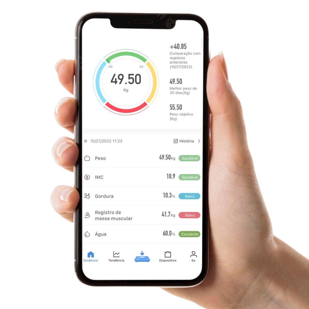 Balança Corporal Bioimpedância Profissional Digital nutricionista com APP Inteligente Bluetooth sensores de alta precisão 180Kg Fitness Treino Balança De Banheiro nutricionista | Shopee Brasil