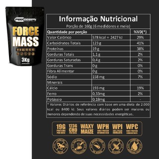 Hipercalorico 3kg Pro Corps Refil Aumente seu Ganho de Massa Muscular — foto 3 — Achou Levou Brasil