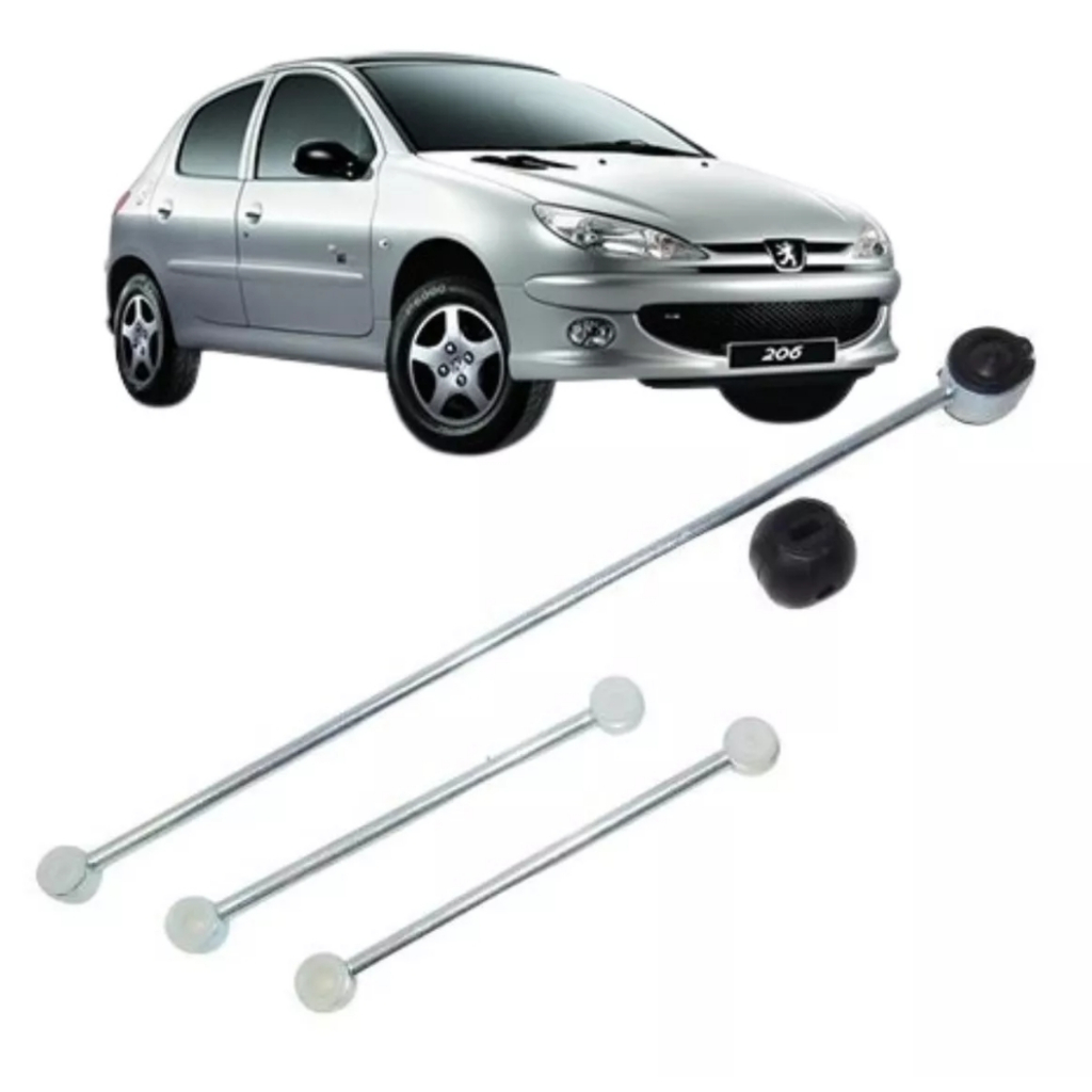 Kit Hastes + Bucha Do Trambulador Peugeot 206 1.4 8v 1.6 8v 1.6 16v- LT