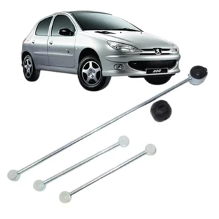 Kit Hastes + Bucha Do Trambulador Peugeot 206 1.4 8v 1.6 8v 1.6 16v- LT