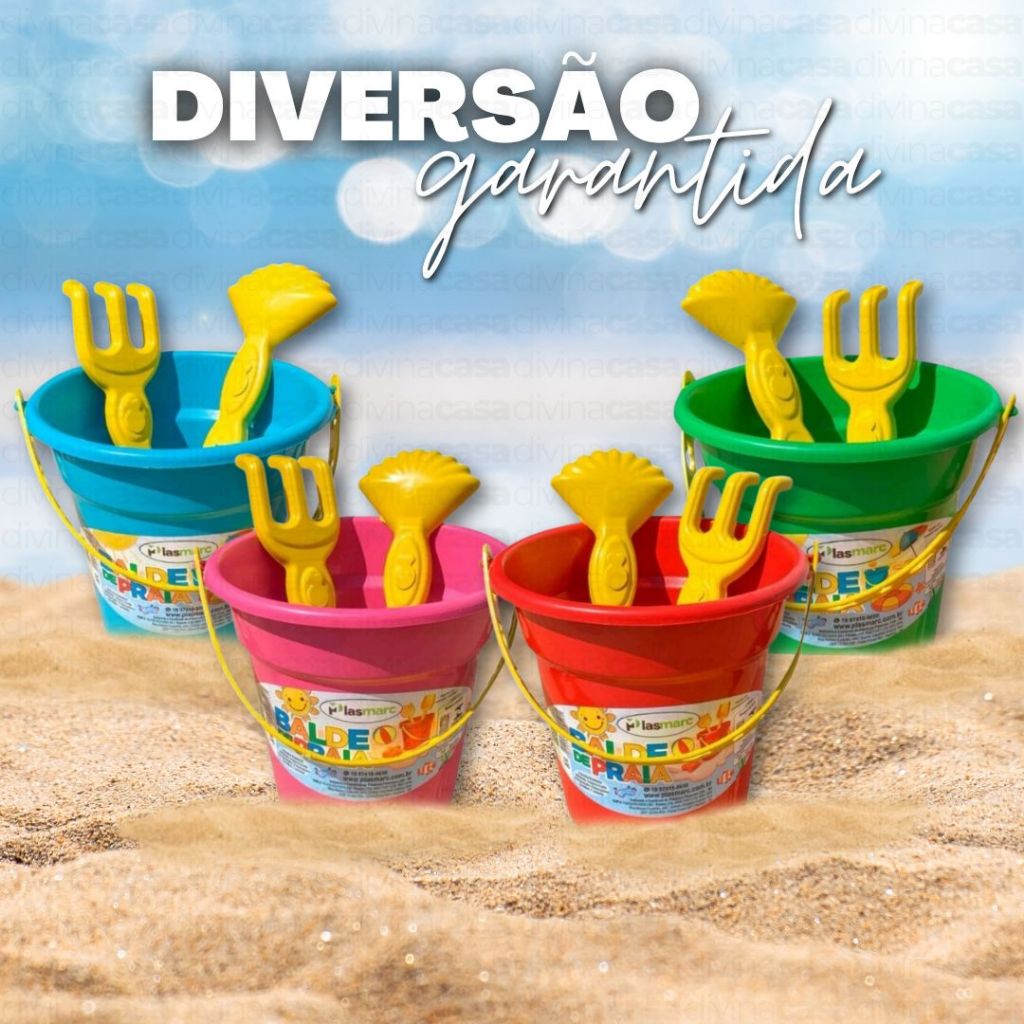 Kit com 30 Baldinho de Praia Infantil Lembrancinha de Aniversario ...