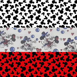 TNT Mickey e Minnie 70x70cm 5 unid Toalha Mesa Convidado