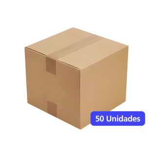 Caixas de Papelão Envios 21x19x18 - 50 unid - Caixa Papelão Para Envios Correios E-commerce Sedex