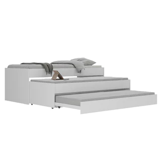 Tricama para colchão 88 x 188 cm Multimóveis FG0739 Branca