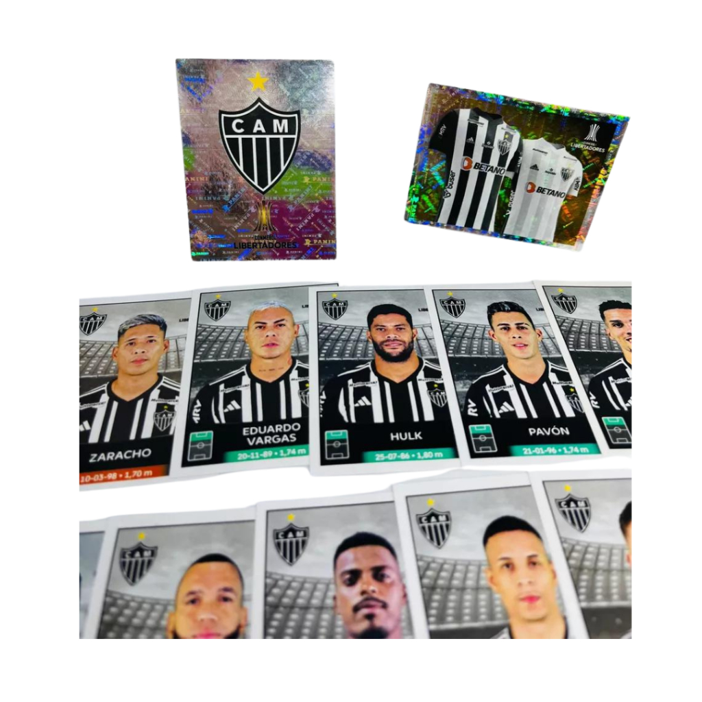 Figurinhas Brasileirão 2023 - Time Atlético Mineiro completo para colar ...