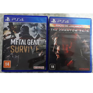 Metal Gear Solid V The Phantom Pain + Metal Gear Survive PS4 Mídias Físicas Legendadas