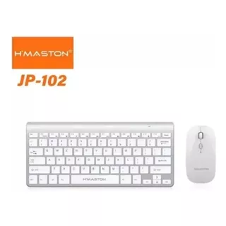 Kit Teclado E Mouse Usb Sem Fio Jp-102 Hmaston Escritório