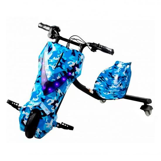 Triciclo Elétrico Interbras Drift DET8 - 8" - Bluetooth - LED - Recarregável