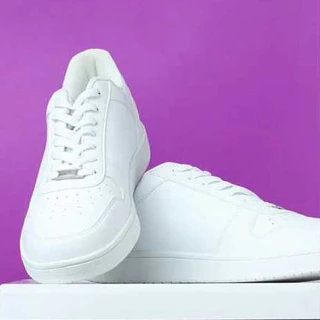 Tênis Forcee Branco unissex feminino masculino costurado linha premium