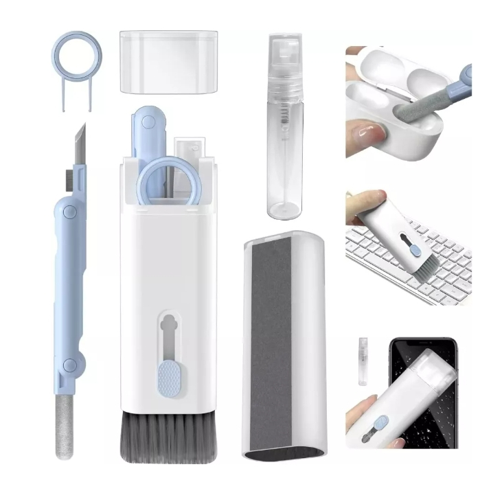 Kit Escova Limpeza Notebook Celular Teclado Fone Pc 7 Em 1