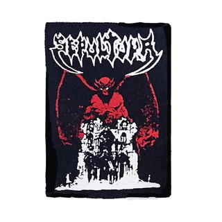 Sepultura (Bestial Devastation) patch "branco e vermelho" unidade - Thrash, Death Metal, Groove; serigrafia