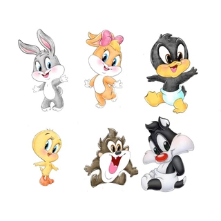 kit 6 display Baby looney tunes kit festa displays de chão