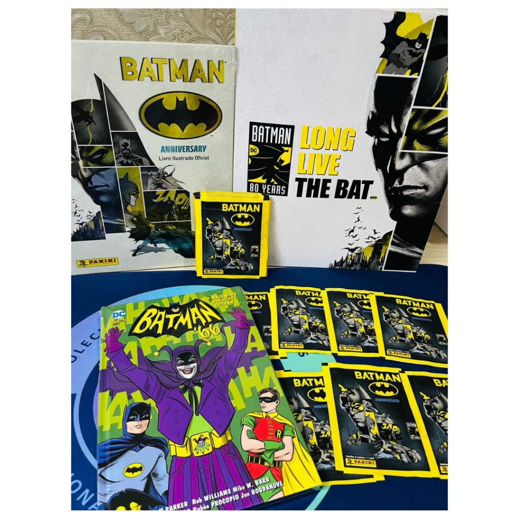 Box Figurinhas Batman 80 Anos - Álbum Capa Dura + 48 Envelopes + Livro ...