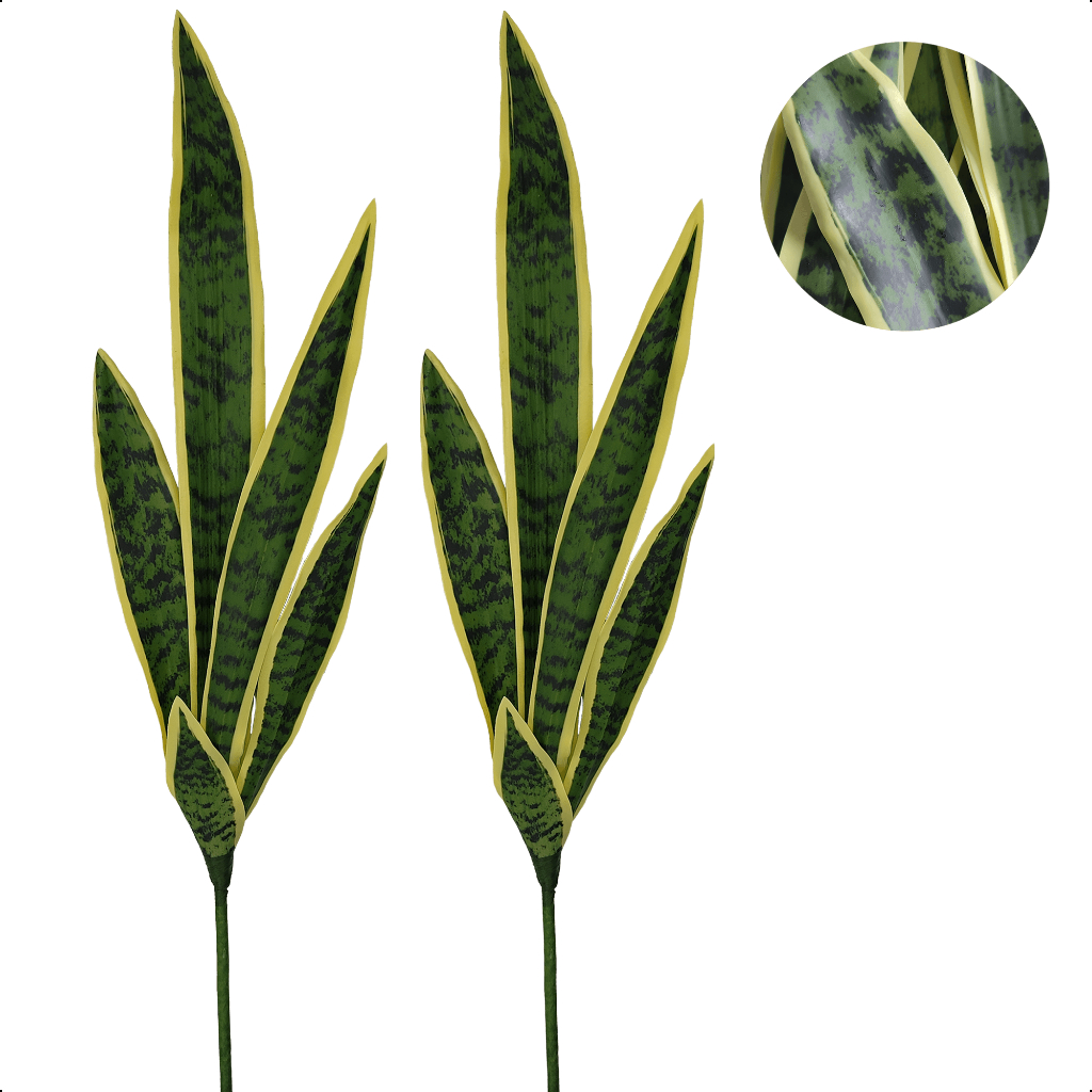 2 Planta Artificial Espada São Jorge Ogum Santa Sem Vaso