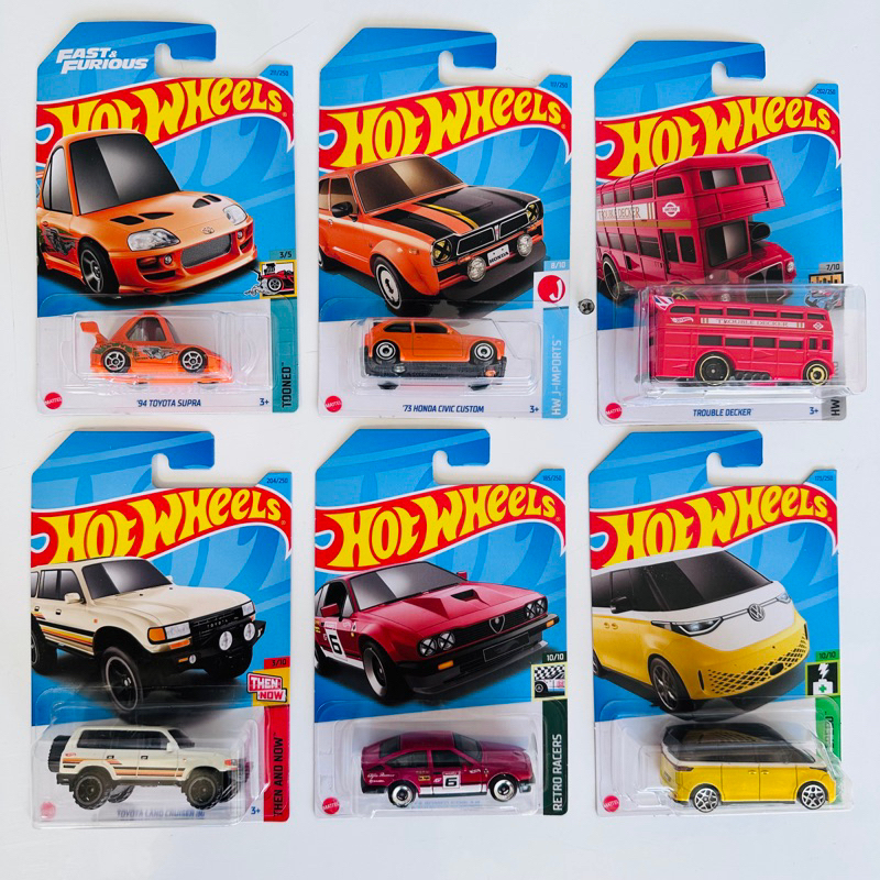Kit 2 Hot Wheels 1:64 Sortidas Porshe Velozes e Furiosos Supra