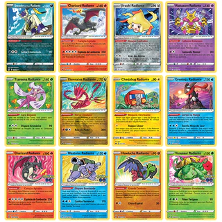 Carta Pokémon Radiante Shiny Diversos Modelos Escolha Carta Rara de Coleção
