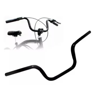 Guidão reforçado Tipo Moto Cg Titan retro para bicicleta Bike aro 20 24 26 preto