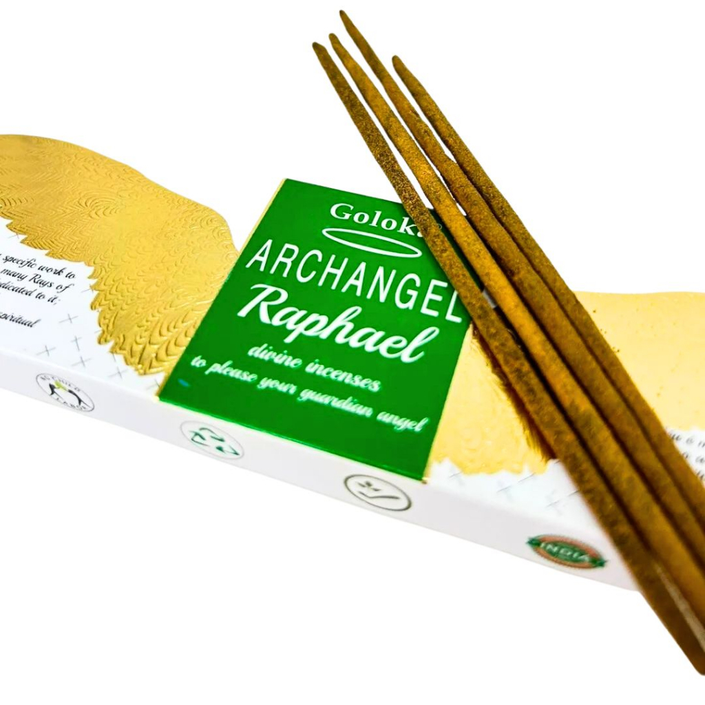 Incenso Indiano de Massala Goloka Linha Arcanjo Archangel Raphael 15g ...