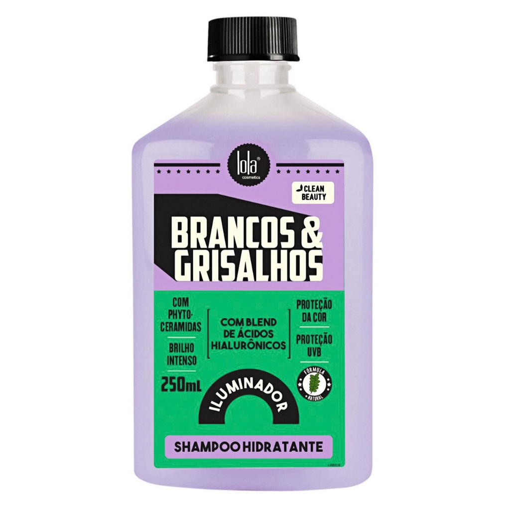 Shampoo Hidratante para Cabelos Brancos e Grisalhos 250mL - Hidrata e ...
