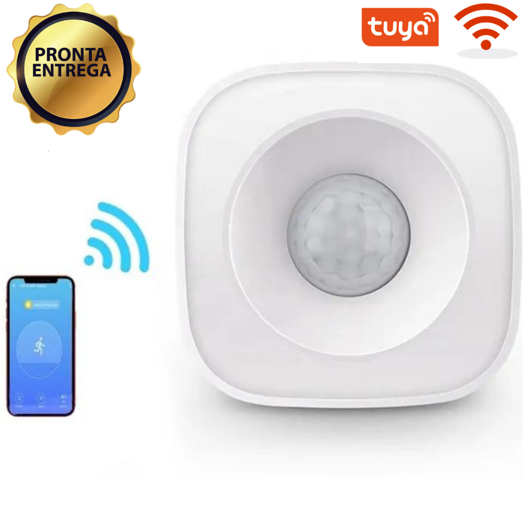 Sensor Alarme Presença inteligente De Movimento Sem Fio Wifi Compatível Alexa Google Home Tuya Smart