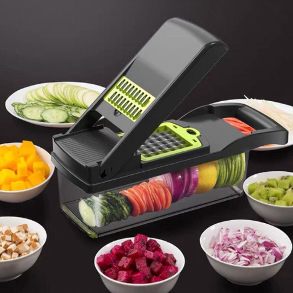 Cortador Multi Fatiador Nicer Para Alimentos E Frutas 8 Em 1 Cozinha