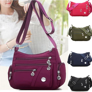 Bolsa Nylon Ombro Causal Nylon Multicamadas de Qualidade para seu estilo Ref: b112