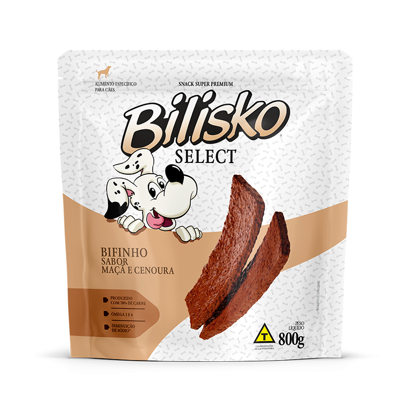 Bifinho Bilisko Maçã/Cenoura para Cães 800g - Sabor Premium | Caprioli - Vista Principal