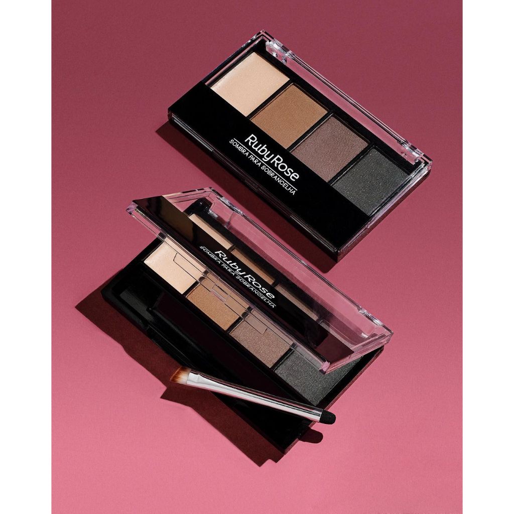 Ruby Rose Paleta de Sombra para Sobrancelha 4 Cores | Shopee Brasil