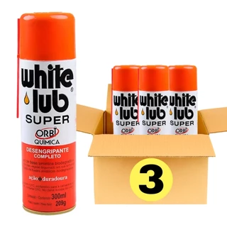 Kit 3 Desengripantes Lubrificante WhiteLub 300ml Orbi Quimica