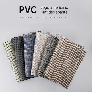 Kit Jogo Americano Material PVC 4/6/8/12 unidades para Mesa de Jantar