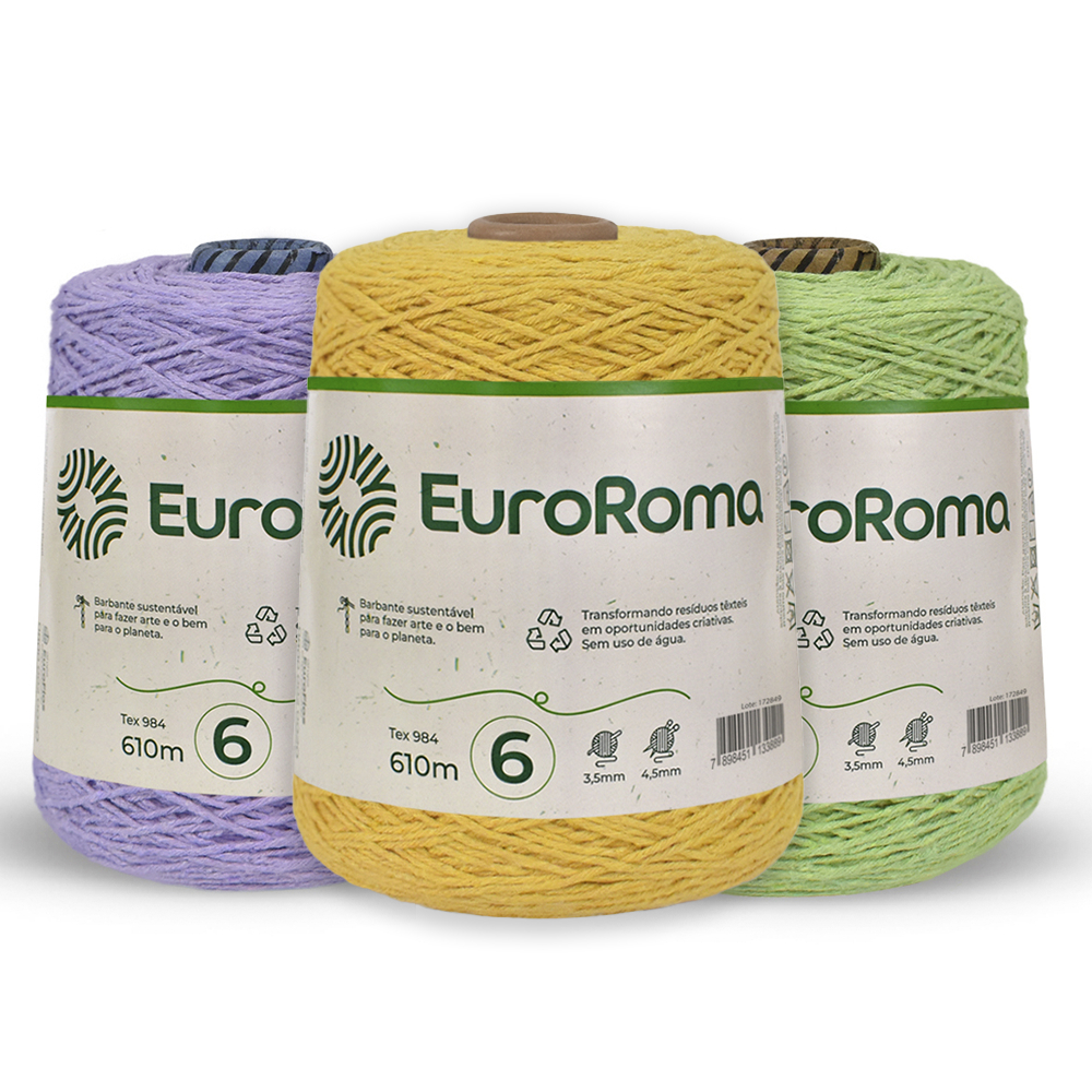 Barbante EuroRoma Fio N°6 610m | Shopee Brasil