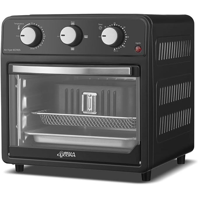 Fritadeira Elétrica Britania Air Fryer Bella Cuccina 12 Litros 1700w