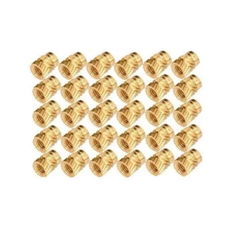 Inserto de rosca latão M2X4MM 100 PC