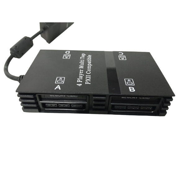 Multitap Memory Card para Playstation 2 Ps2 Até 4 Controles