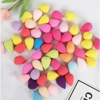 Kit 12 Mini Esponjas Para Maquiagem-Cantos-Olho-Boca-Nariz
