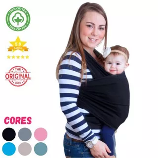 Canguru para Bebê Sling - Malha em Poliéster - 5 metros em Oferta na Shopee