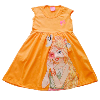 Vestido Roupa Infantil Menina Personagem Feminino Verão Temático + Brinde