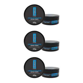 Creme Modelador Capilar Fixação Extra Forte 100g Yelsew - 3 Unidades