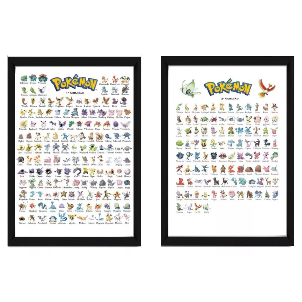 GEN 2 Pokemon Poster