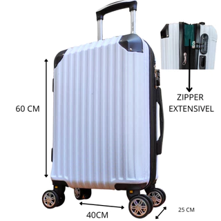 Mala De Viagem GG Grande Rodinha 360º 14kg Cor Rosa PARA DESPACHAR NO AVIÃO