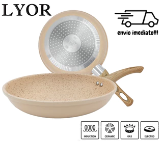 Frigideira antiaderente Granilite Lyor indução 20cm não gruda frita sem óleo promoção ENVIO EXPRESS